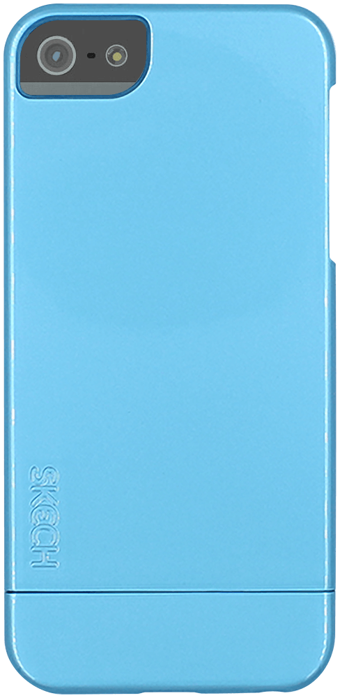 Apple iPhone 5 kemény hátlap levehető alsó résszel fényes kék