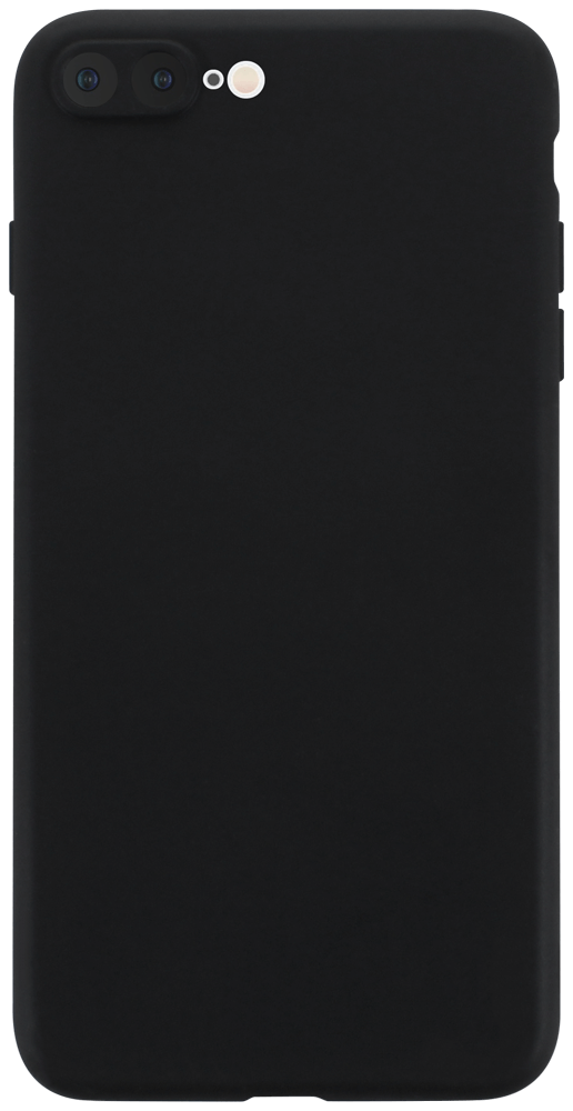 Apple iPhone 7 Plus szilikon tok kameravédővel matt fekete