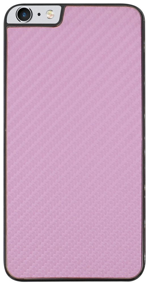 Apple iPhone 6 Plus kemény hátlap karbon mintás rózsaszín