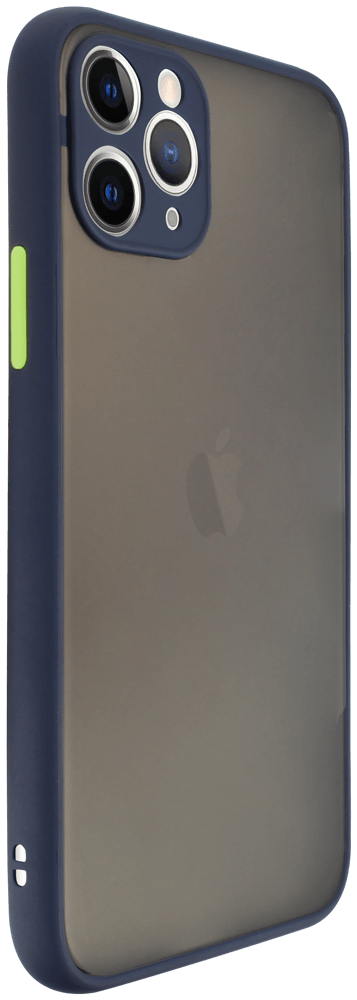 Apple iPhone 11 Pro kemény hátlap Vennus Button Bumper kameravédővel sötétkék