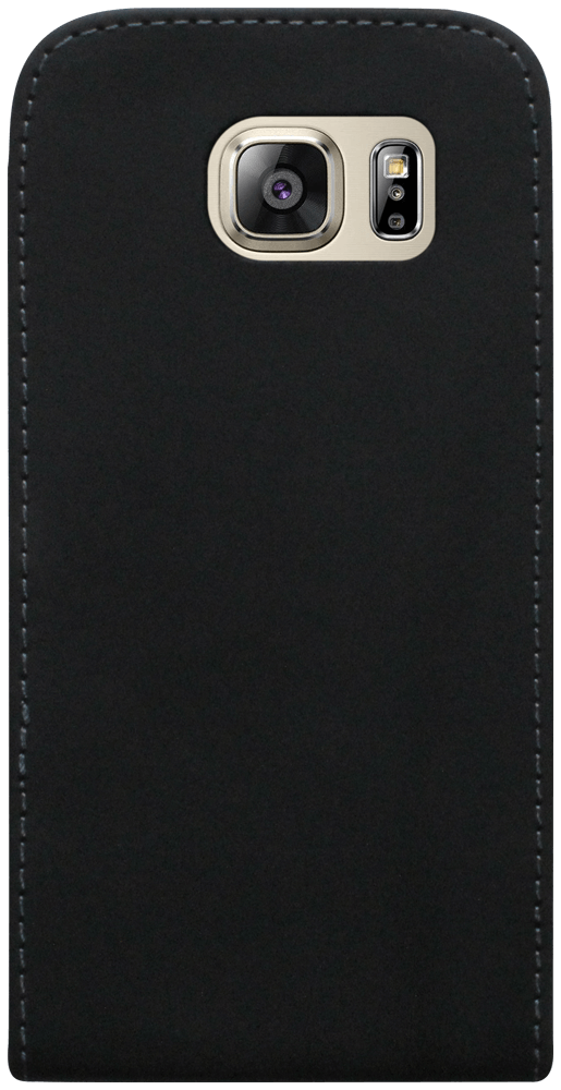 Samsung Galaxy S6 (G920) lenyíló flipes bőrtok fekete