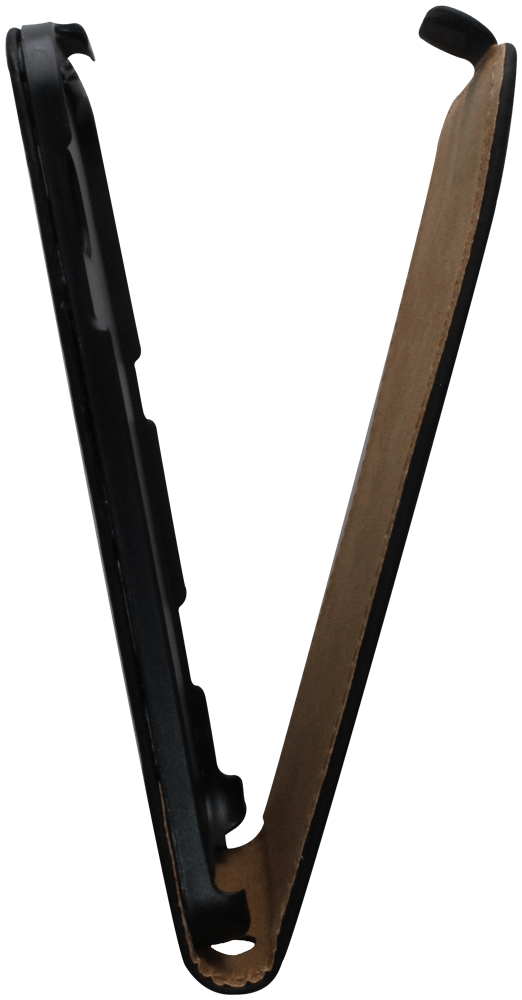 Samsung Galaxy S6 (G920) lenyíló flipes bőrtok fekete