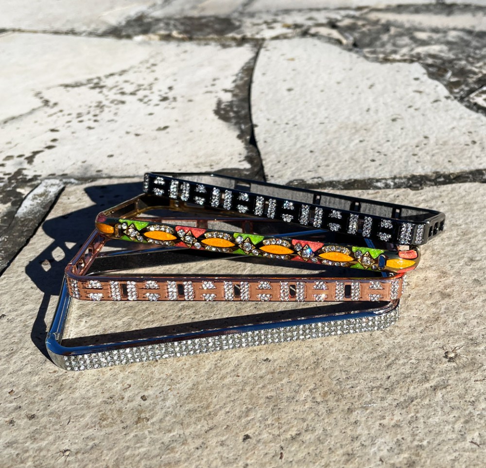 Apple iPhone 6S bumper strasszköves ezüst