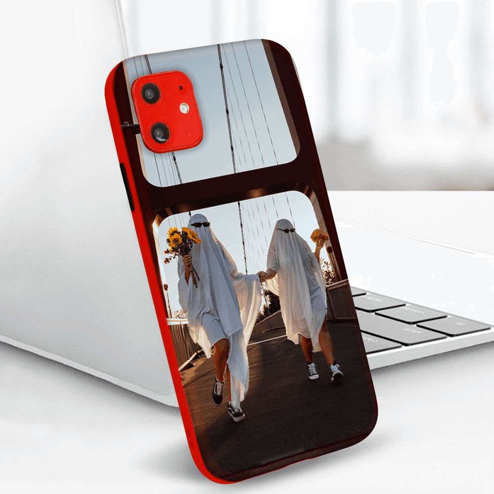 Huawei P40 Pro kemény hátlap Vennus Button Bumper piros