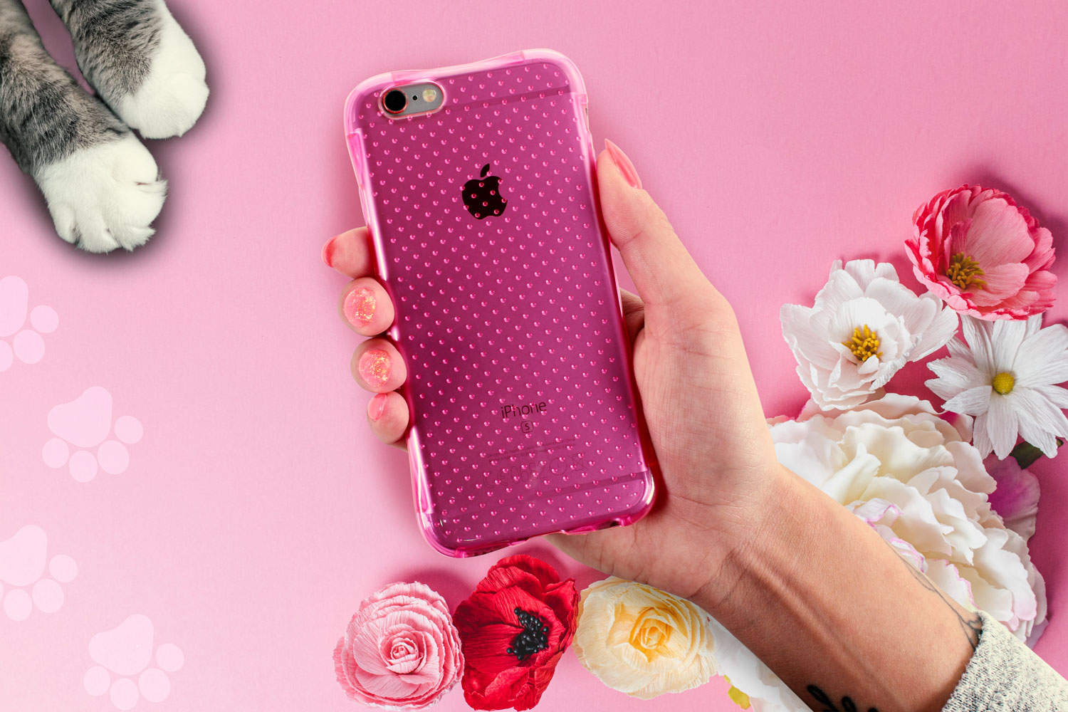 Apple iPhone 6S Plus ütésálló tok légpárnás sarok rózsaszín