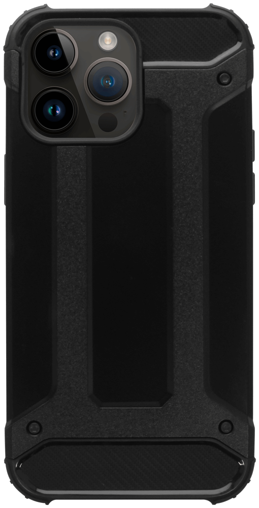 Apple iPhone 14 Pro Max ütésálló tok légpárnás sarkas, hibrid Forcell Armor fekete