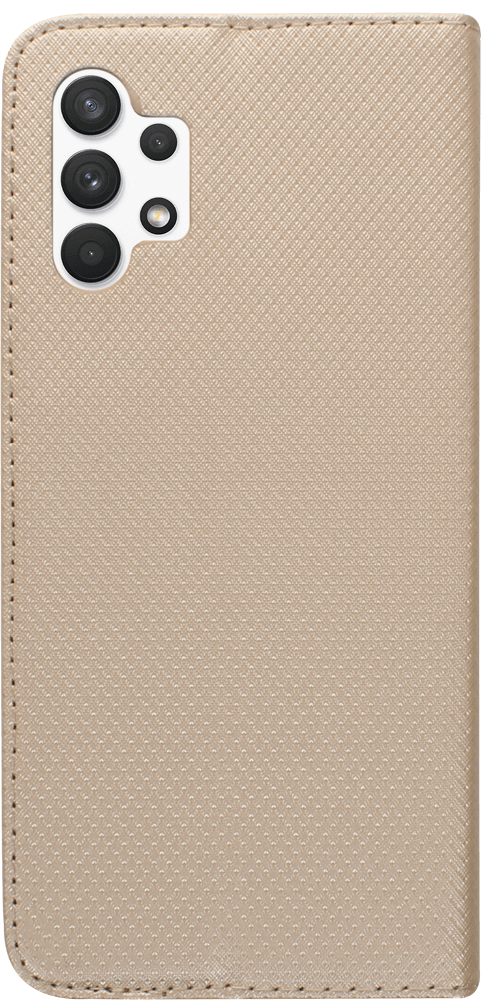 Samsung Galaxy A32 4G (SM-A325F) oldalra nyíló flipes bőrtok rombusz mintás arany