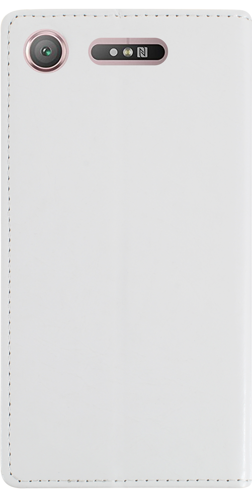 Sony Xperia XZ1 (G8341) oldalra nyíló flipes bőrtok asztali tartó funkciós fehér