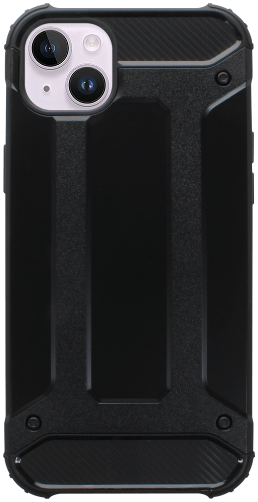 Apple iPhone 14 Plus ütésálló tok légpárnás sarkas, hibrid Forcell Armor fekete
