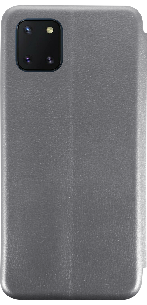 Samsung Galaxy Note 10 Lite (SM-N770F) oldalra nyíló mágneses flipes bőrtok prémium minőség ezüst