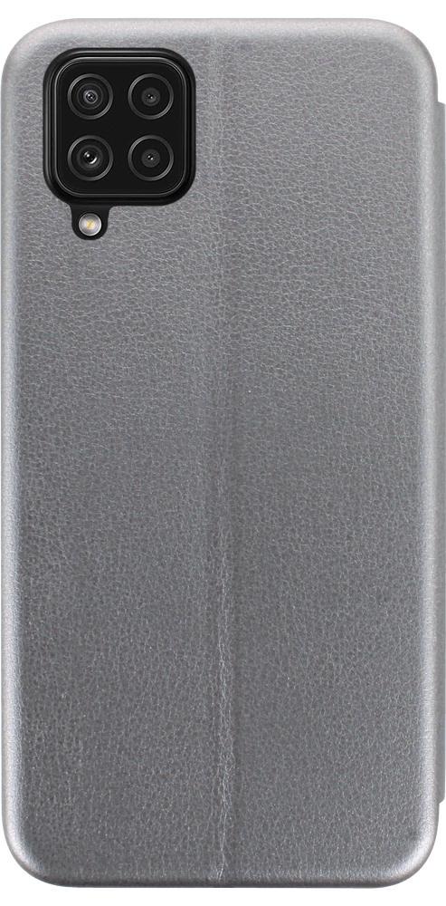 Samsung Galaxy A22 4G (SM-A225F) oldalra nyíló mágneses flipes bőrtok prémium minőség ezüst