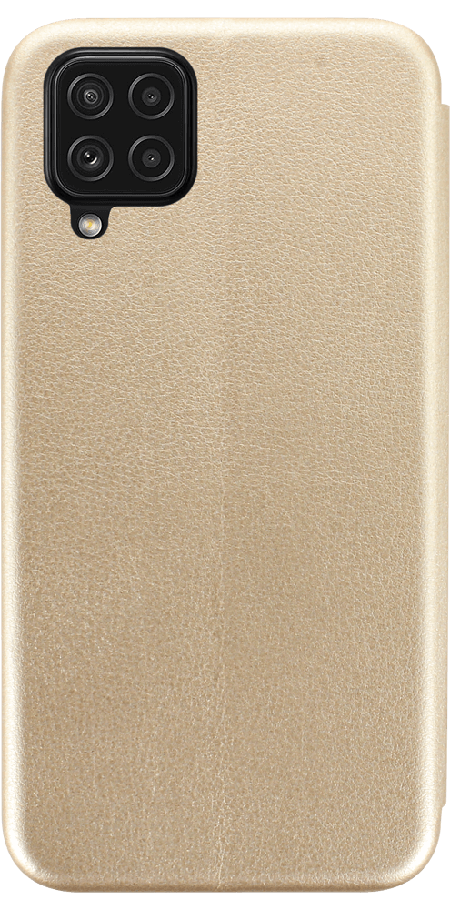Samsung Galaxy A22 4G (SM-A225F) oldalra nyíló mágneses flipes bőrtok prémium minőség arany