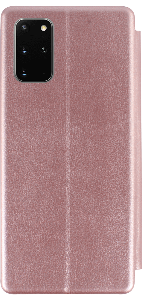 Samsung Galaxy S20 Plus (SM-G985F) oldalra nyíló mágneses flipes bőrtok prémium minőség rozéarany