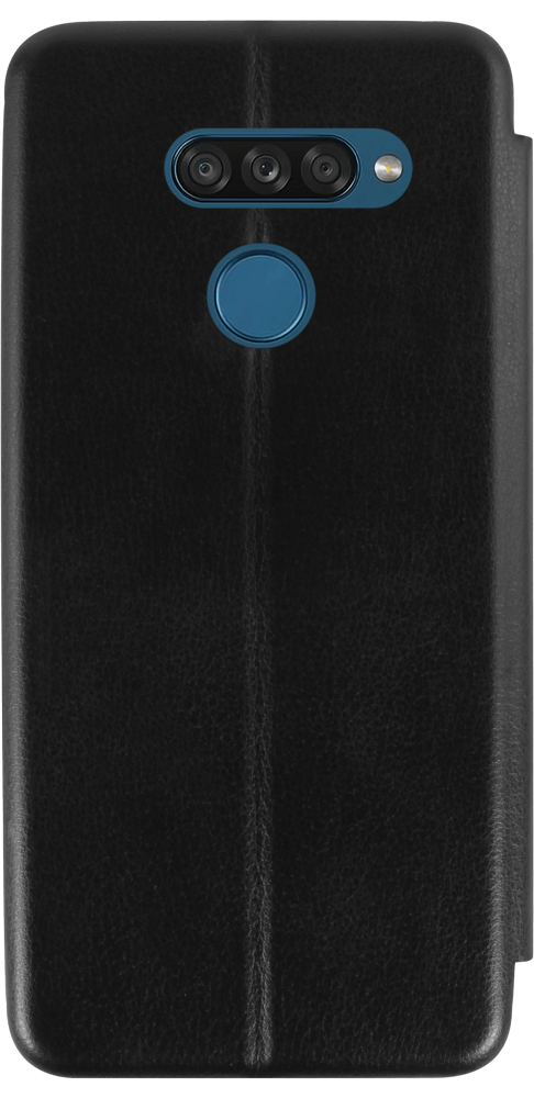 LG K50S oldalra nyíló mágneses flipes bőrtok prémium minőség fekete
