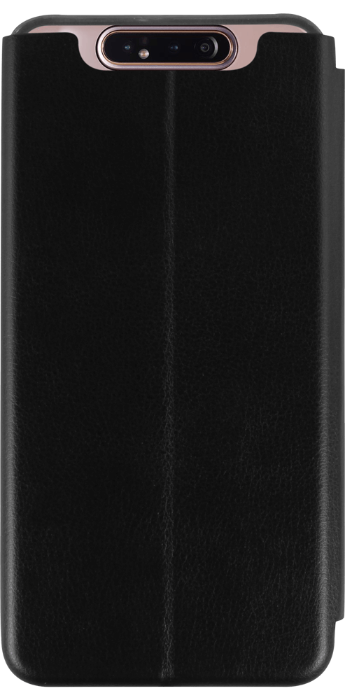 Samsung Galaxy A80 (SM-A805) oldalra nyíló mágneses flipes bőrtok prémium minőség fekete