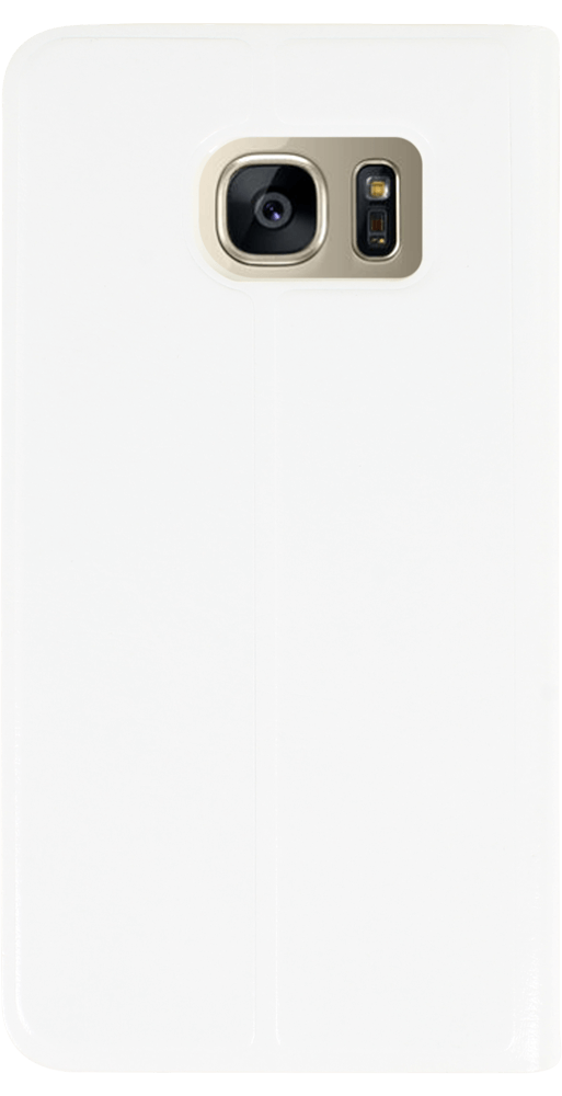 Samsung Galaxy S7 (G930) oldalra nyíló flipes bőrtok asztali tartó funkciós fehér