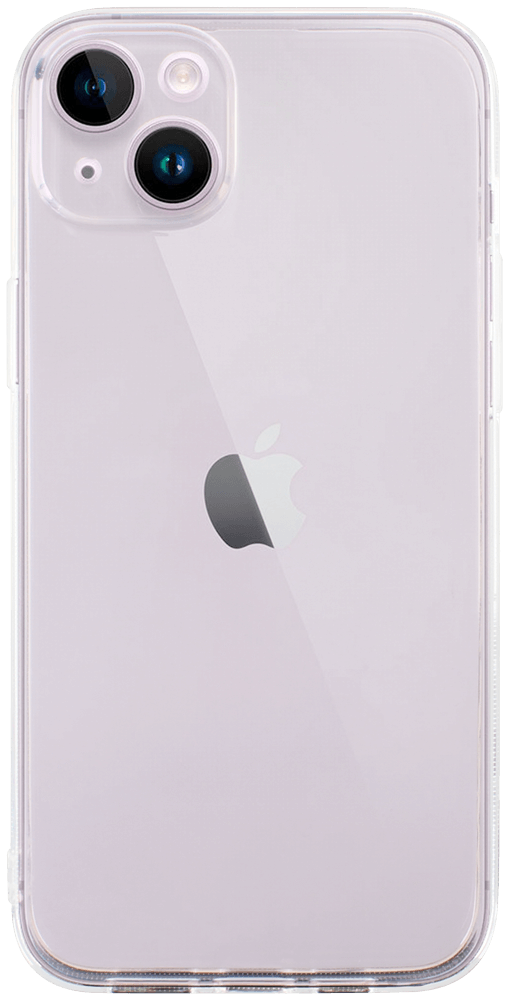Apple iPhone 14 Plus szilikon tok közepesen ütésálló kameravédővel átlátszó