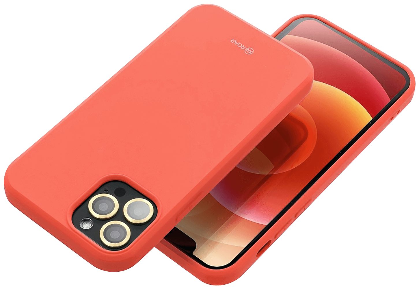 Apple iPhone 14 Plus szilikon tok gyári ROAR barackszínű