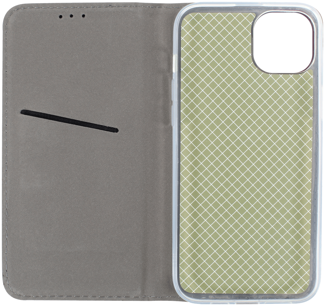 Apple iPhone 14 Plus oldalra nyíló flipes bőrtok asztali tartó funkciós bordó