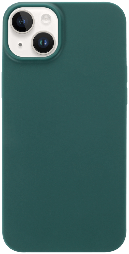Apple iPhone 14 Plus szilikon tok matt sötétzöld