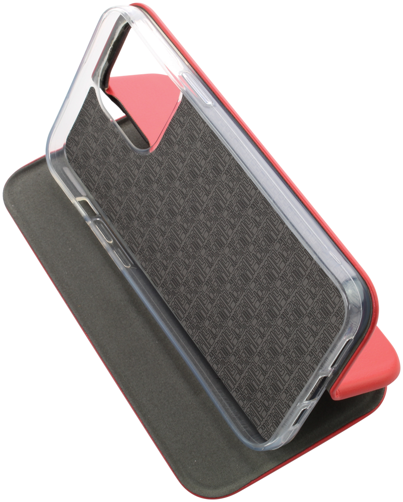 Apple iPhone 14 Pro Max oldalra nyíló mágneses flipes bőrtok prémium minőség piros