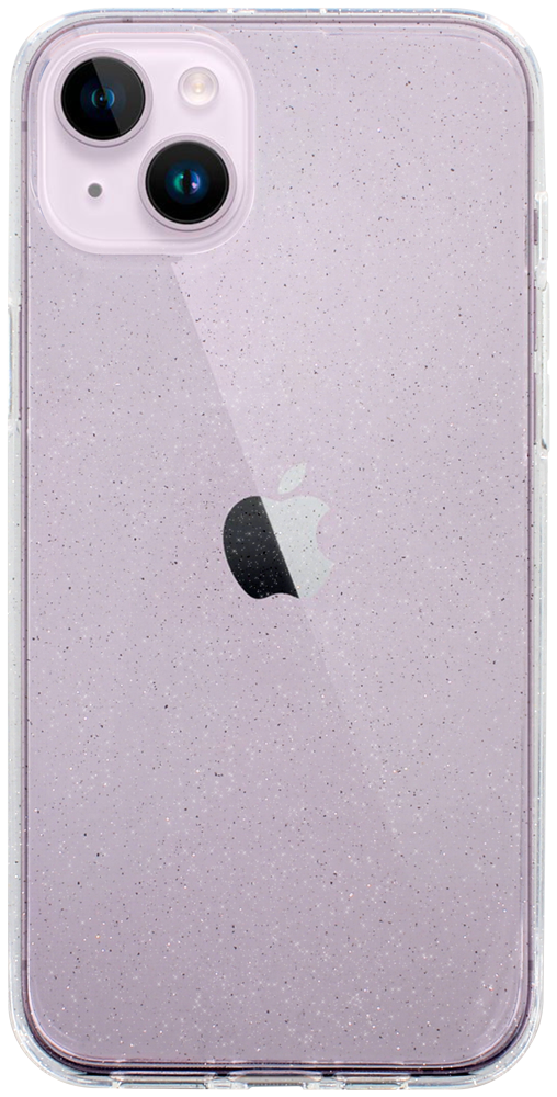 Apple iPhone 14 Plus szilikon tok csillogó átlátszó