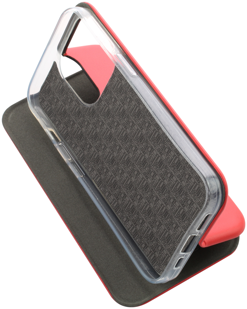 Apple iPhone 14 Pro oldalra nyíló mágneses flipes bőrtok prémium minőség piros