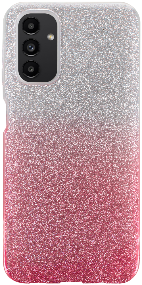 Samsung Galaxy A04s (SM-A047F) szilikon tok csillogó hátlap rózsaszín/ezüst