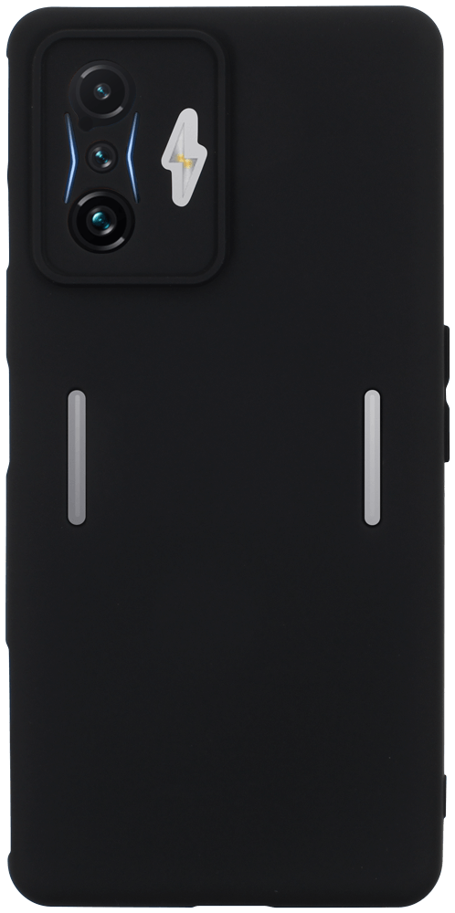 Xiaomi Poco F4 GT szilikon tok kameravédővel matt fekete