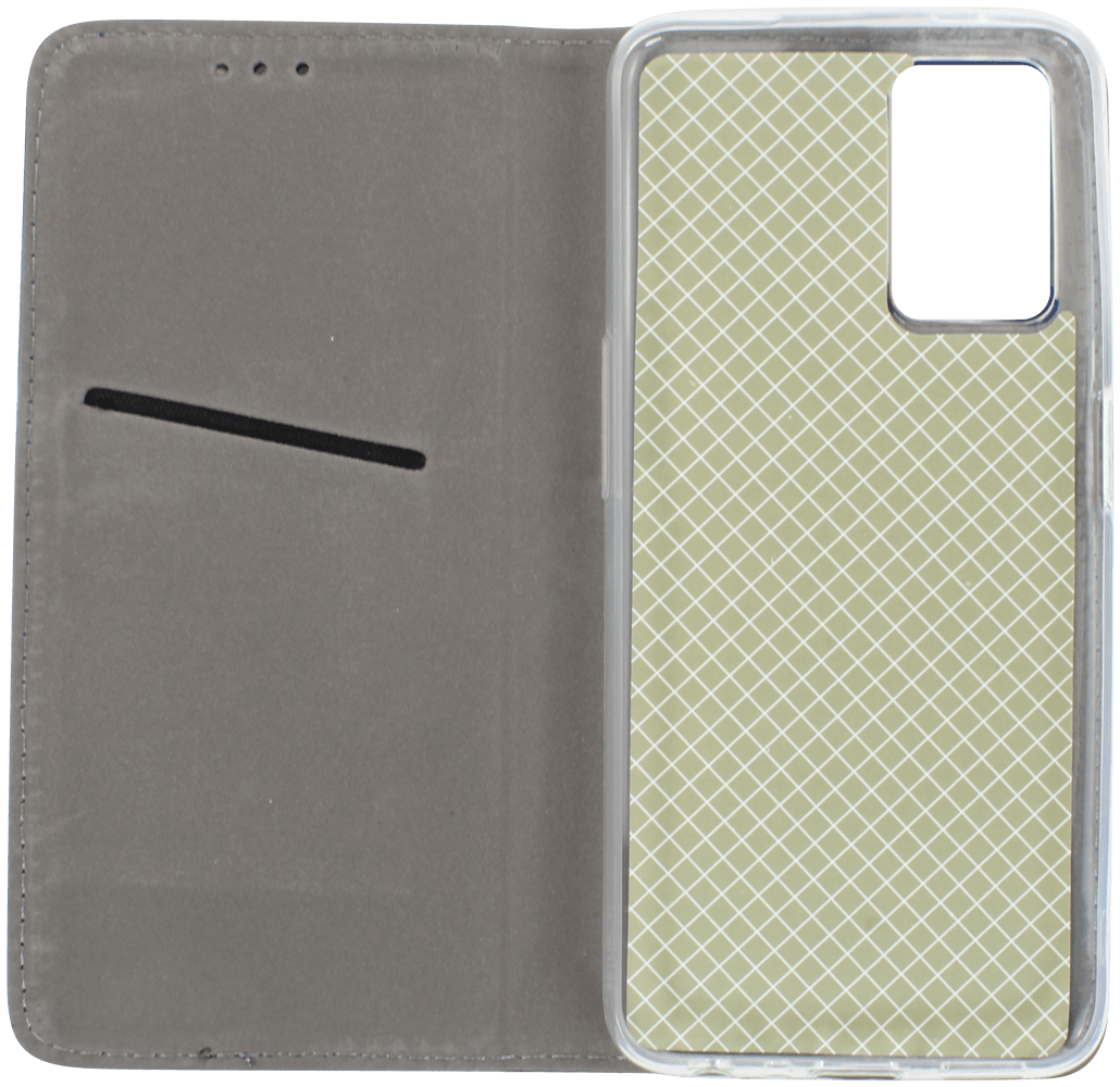 Realme 9i oldalra nyíló flipes bőrtok asztali tartó funkciós sötétkék