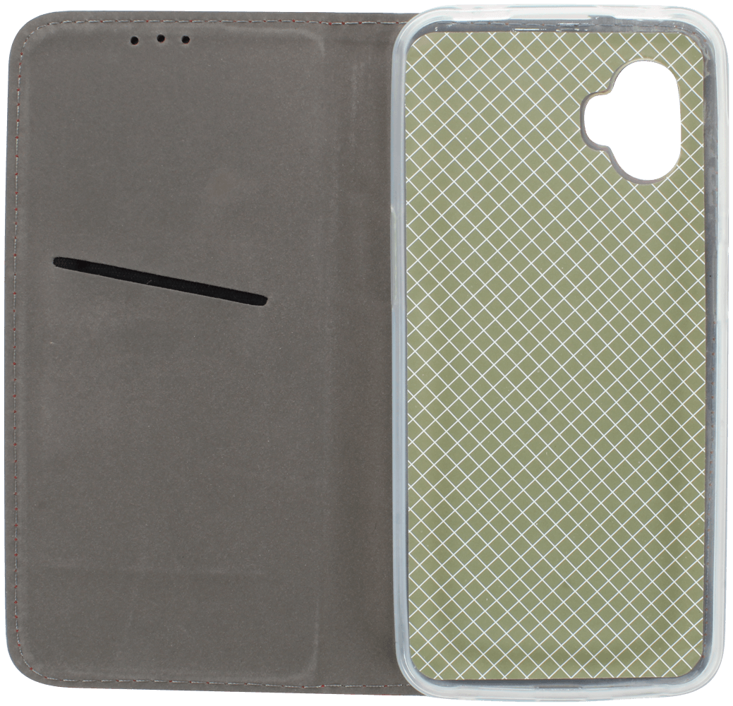 Samsung Galaxy Xcover6 Pro oldalra nyíló flipes bőrtok rombusz mintás piros