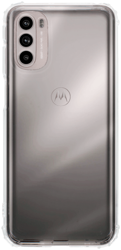 Motorola Moto G31 szilikon tok közepesen ütésálló légpárnás sarok kameravédővel átlátszó