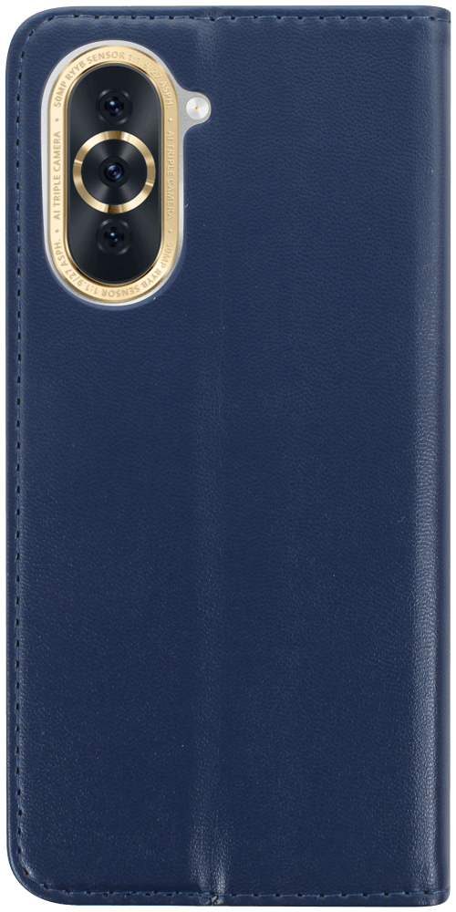 Huawei Nova 10 oldalra nyíló flipes bőrtok asztali tartó funkciós sötétkék