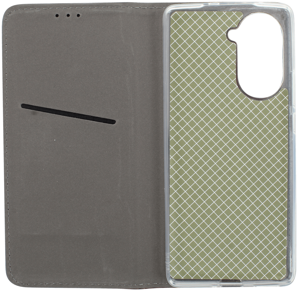 Huawei Nova 10 oldalra nyíló flipes bőrtok asztali tartó funkciós bordó