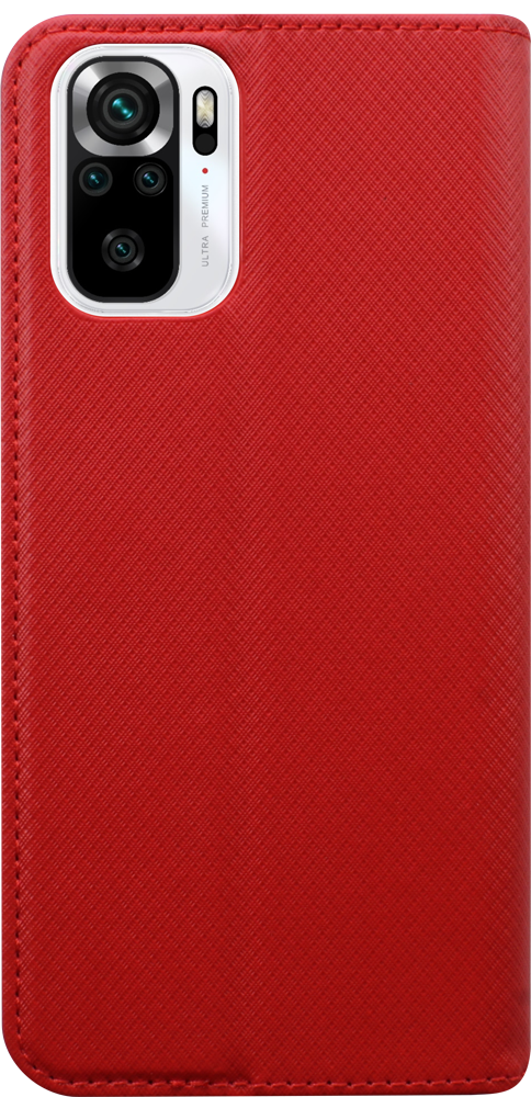 Xiaomi Poco M5s oldalra nyíló flipes bőrtok rombusz mintás piros