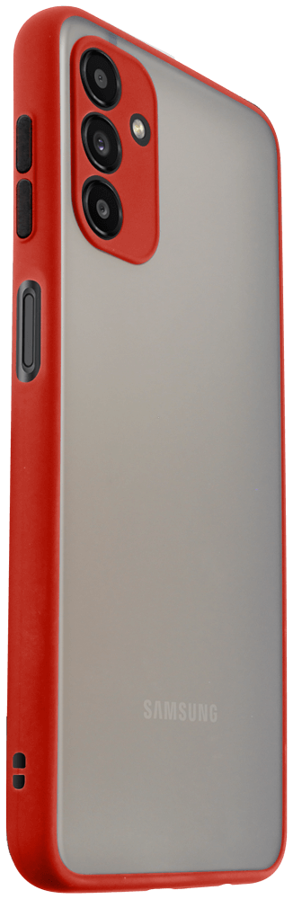 Samsung Galaxy A04s (SM-A047F) kemény hátlap Vennus Button Bumper piros