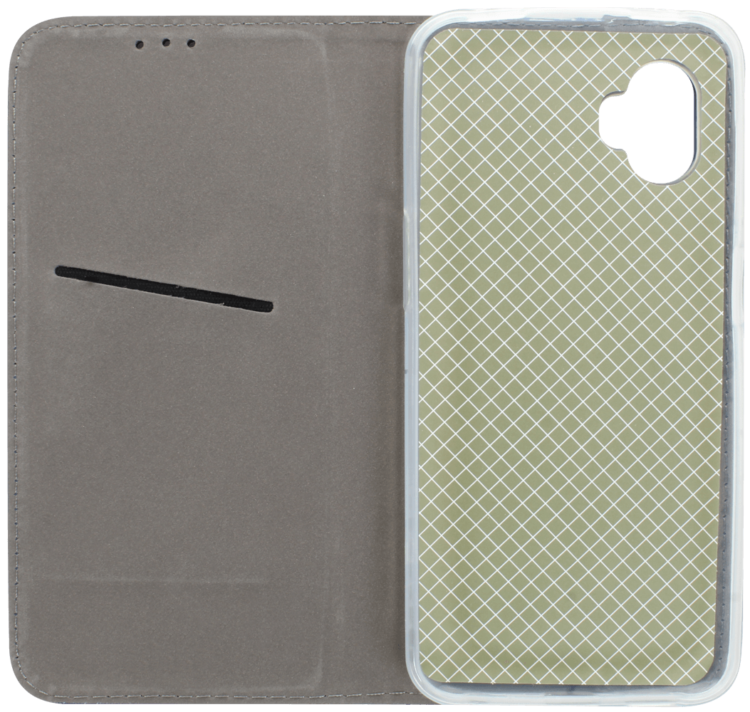 Samsung Galaxy Xcover6 Pro oldalra nyíló flipes bőrtok rombusz mintás sötétkék