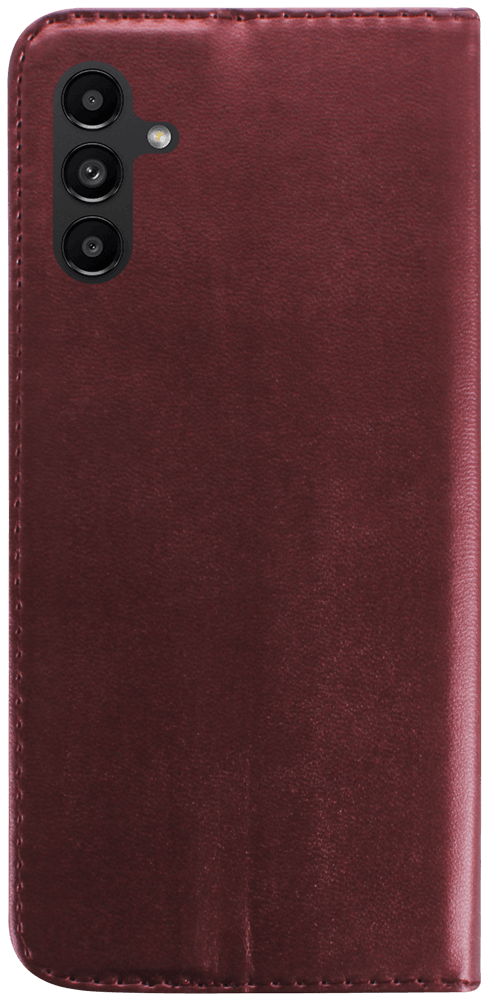 Samsung Galaxy A04s (SM-A047F) oldalra nyíló flipes bőrtok asztali tartó funkciós bordó