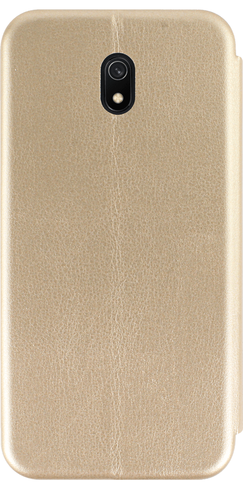 Xiaomi Redmi 8A oldalra nyíló mágneses flipes bőrtok prémium minőség arany