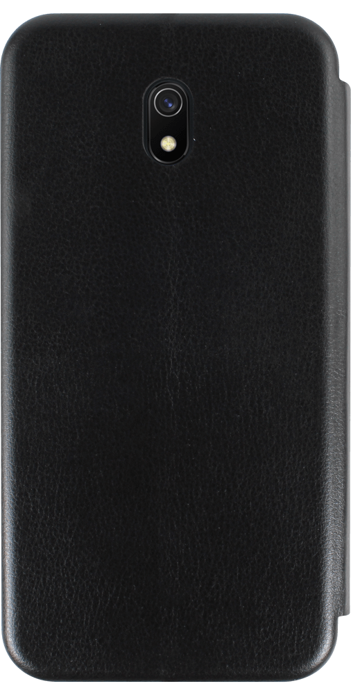 Xiaomi Redmi 8A oldalra nyíló mágneses flipes bőrtok prémium minőség fekete