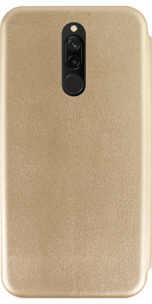 Xiaomi Redmi 8 oldalra nyíló mágneses flipes bőrtok prémium minőség arany