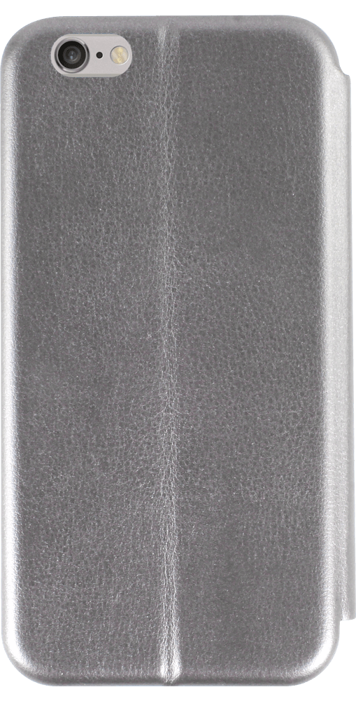 Apple iPhone 6 oldalra nyíló mágneses flipes bőrtok prémium minőség ezüst