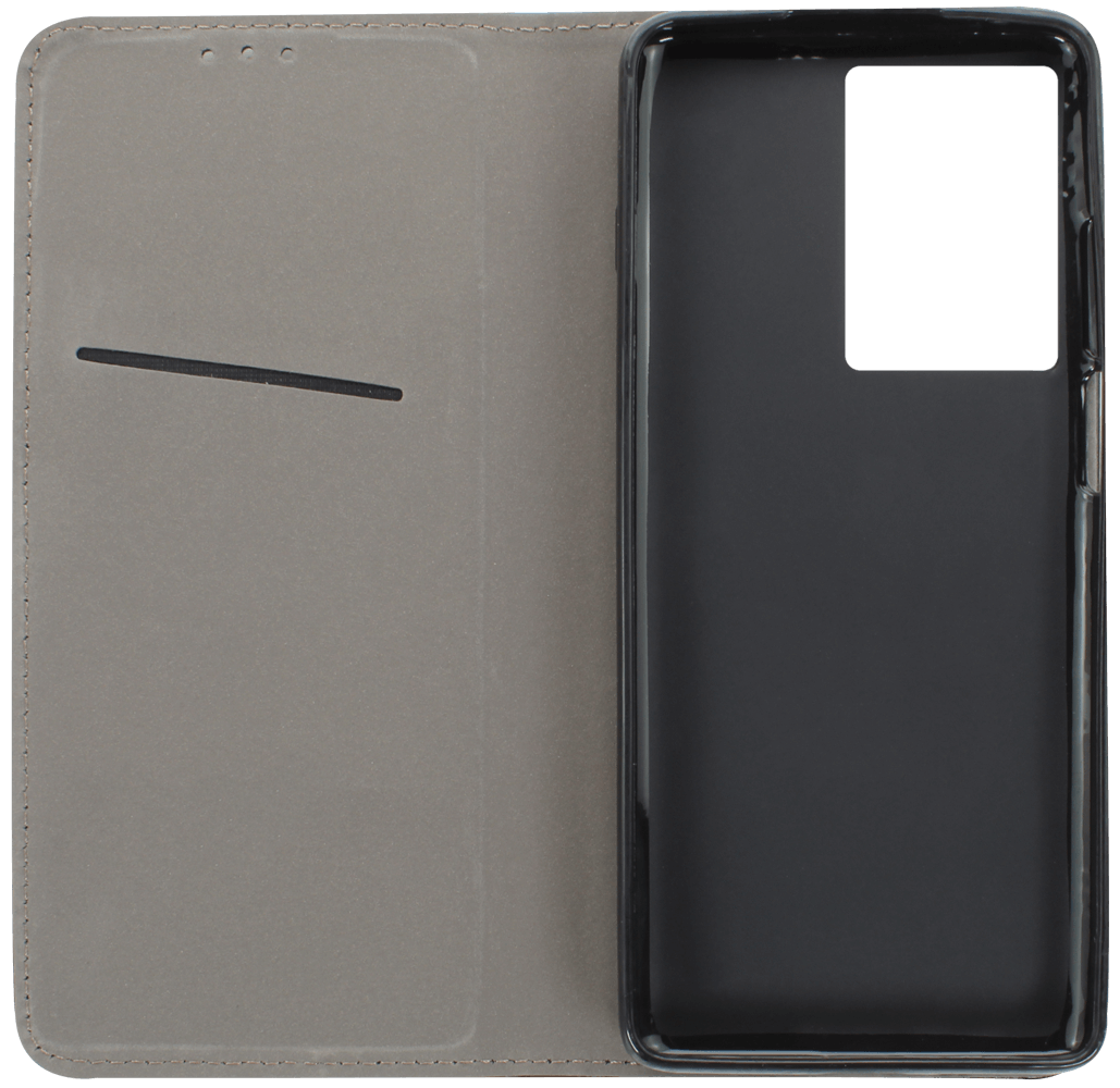 Motorola Moto G200 5G oldalra nyíló flipes bőrtok asztali tartó funkciós fekete