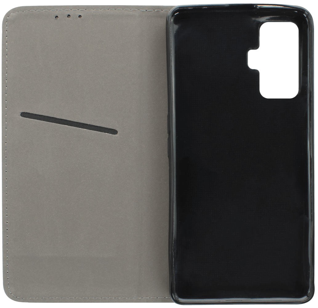 Xiaomi Poco F4 GT oldalra nyíló flipes bőrtok asztali tartó funkciós fekete