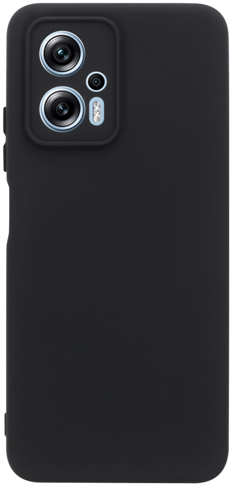 Xiaomi Poco X4 GT szilikon tok kameravédővel matt fekete
