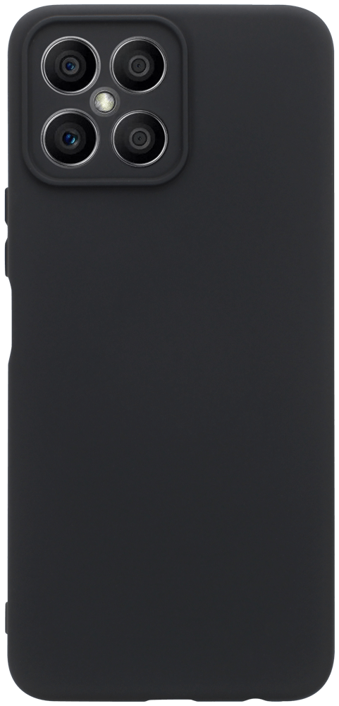 Huawei Honor X8 (4G) szilikon tok kameravédővel matt fekete
