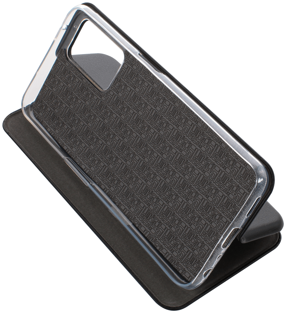 Oppo A96 oldalra nyíló mágneses flipes bőrtok prémium minőség fekete