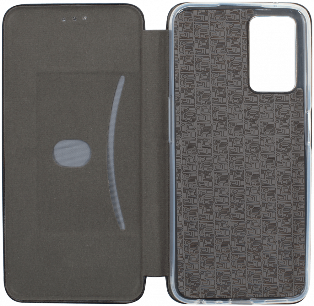 Oppo A96 oldalra nyíló mágneses flipes bőrtok prémium minőség fekete