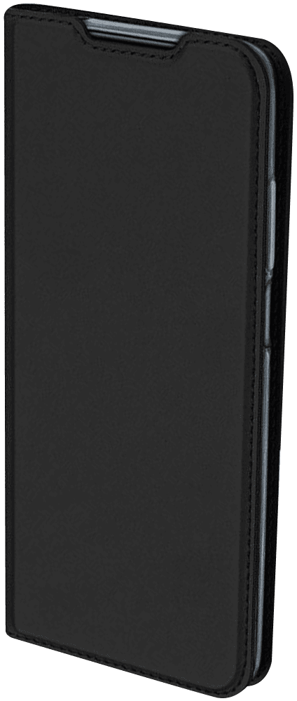 Huawei Y7 Prime 2019 oldalra nyíló flipes bőrtok elől-hátul mágneses fekete