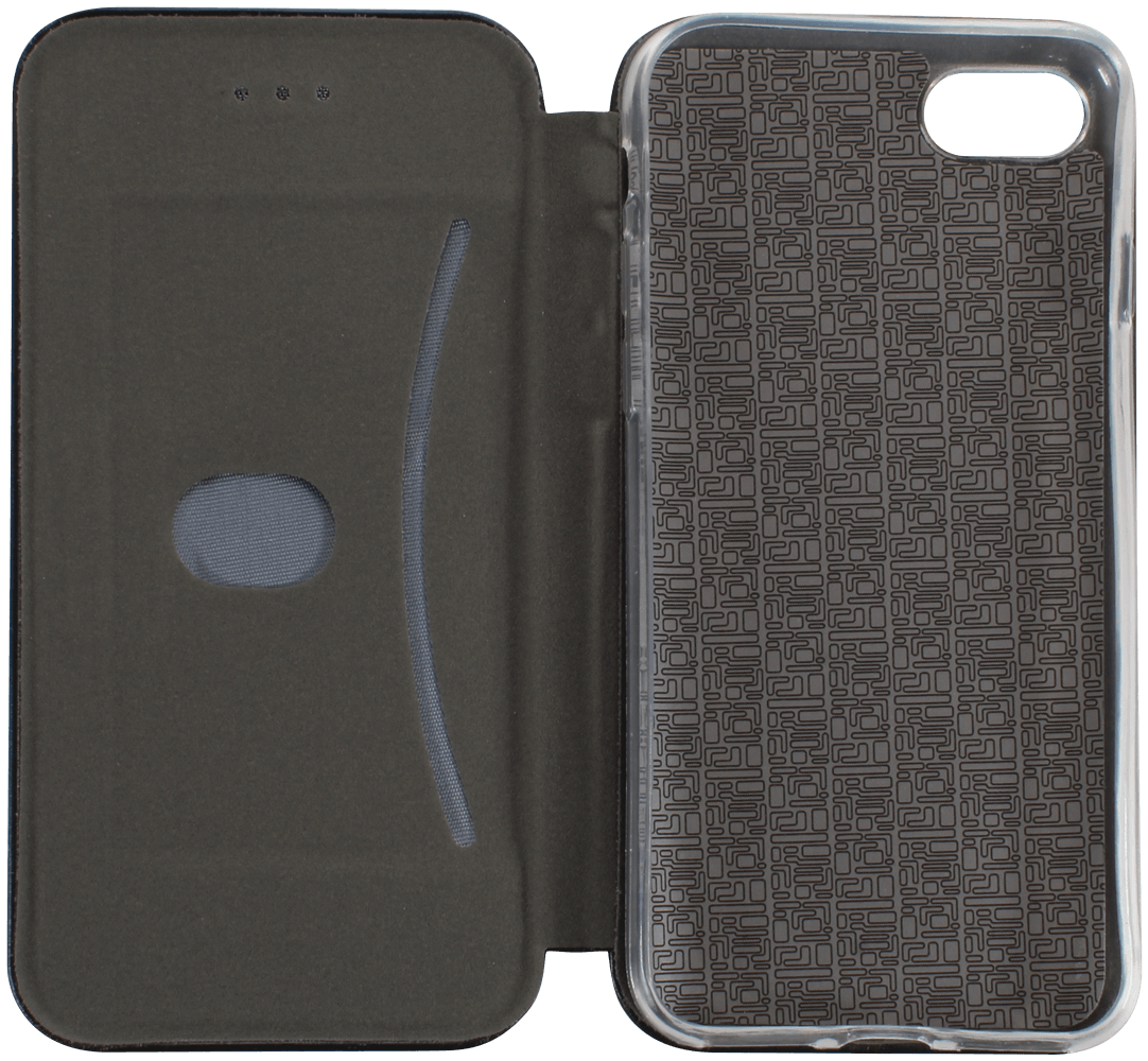 Apple iPhone SE (2022) oldalra nyíló mágneses flipes bőrtok prémium minőség fekete